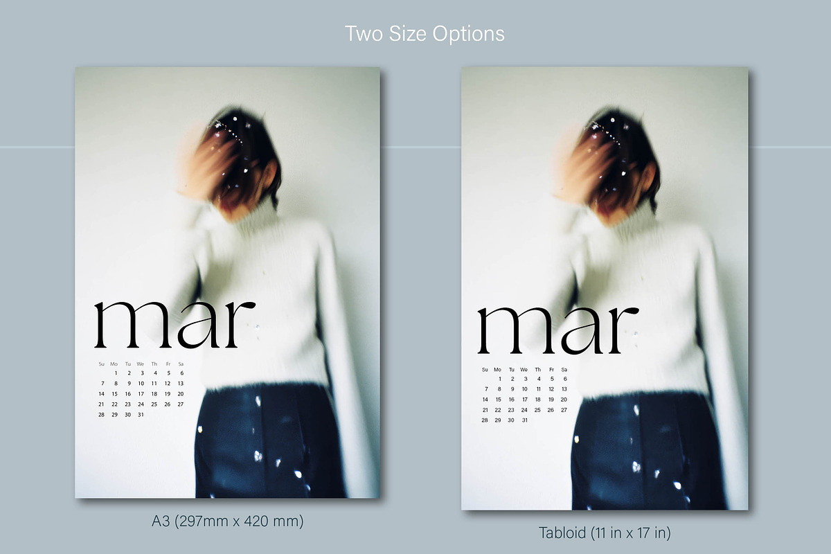 2027 Modern Wall Calendar Template, a Stationery Template by R-studio (Photo 3 of 8)