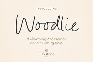 Woodlie - Handwritten Journal Font, a Handwritten Font by OakstoneCreative