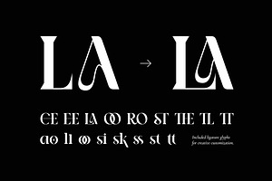 Gimela-Modern Display Font