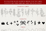 Flowers and Bows graphic line art, a Decorative Illustration by Nataly_is_Drawing (Thumbnail 8 of 11)