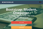 BootScroller one page Bootstrap resp, a Landing Page Template by Bootstraptor (Thumbnail 2 of 4)