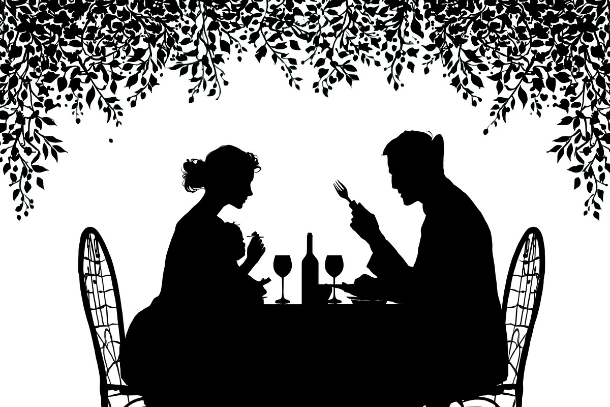 Minimalist family eating dinner, an Illustration by Amazin_art (Photo 3 of 17)