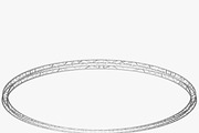 Circle Square Truss Diameter 1000cm, a Furniture 3D Model by akerStudio (Thumbnail 9 of 14)