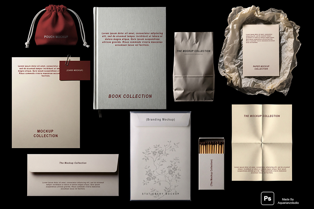Stationery Branding Mockup 01, a Product Mockup by Aquarianz Studio (Photo 1 of 8)