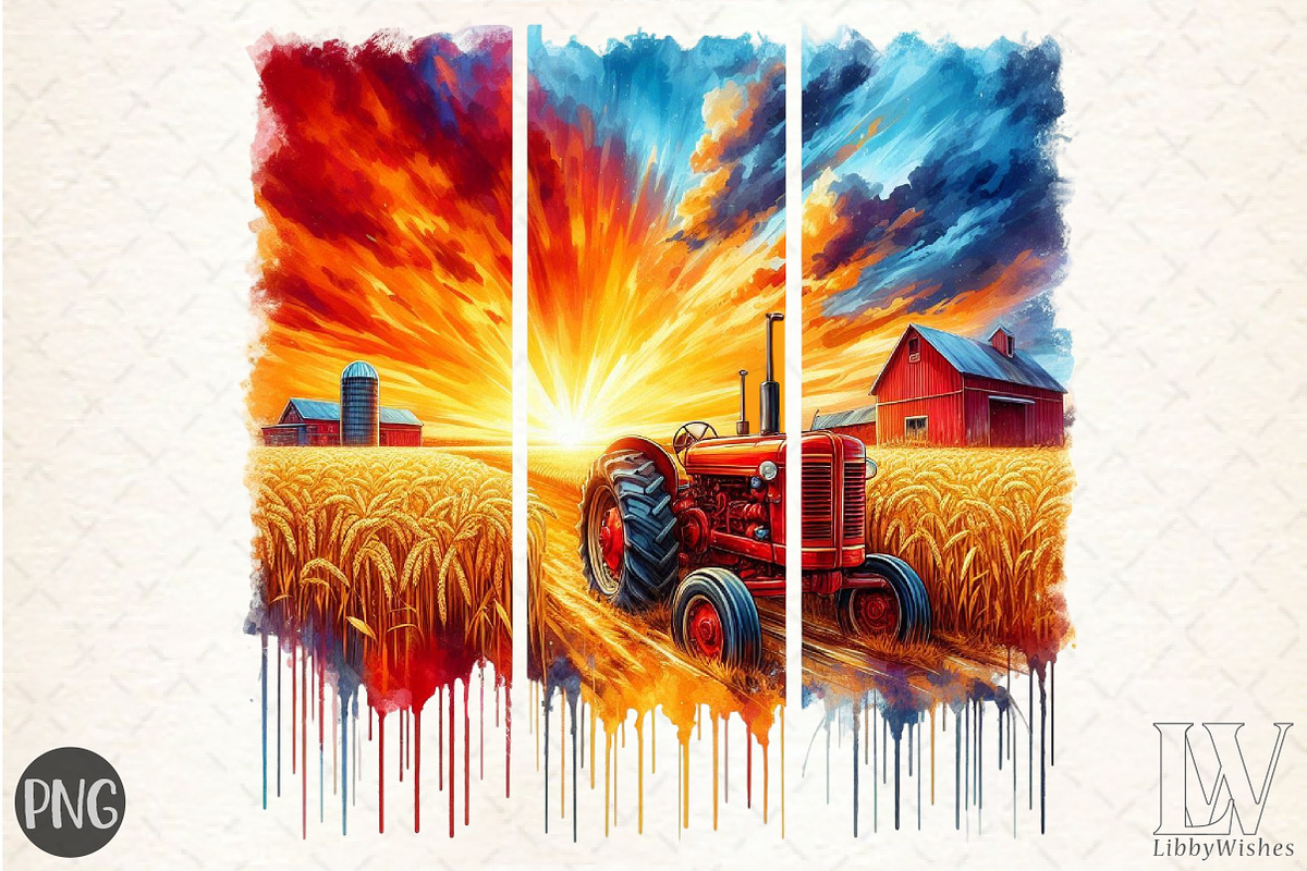 Watercolor Brushstroke Summer Farm P, an Illustration by Libby Wishes (Photo 1 of 6)