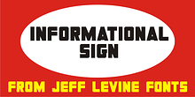 Informational Sign JNL