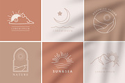 Sun bohemian logo tempplate 1#, a Branding & Logo Template by Piixypeach (Thumbnail 2 of 8)