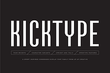 Kicktype Sport-Inspired Font Family
