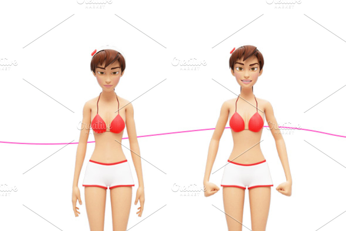 Jenny Swimsuit Character Promo Kit, a Person Illustration by Oleg Ribar (Photo 26 of 27)