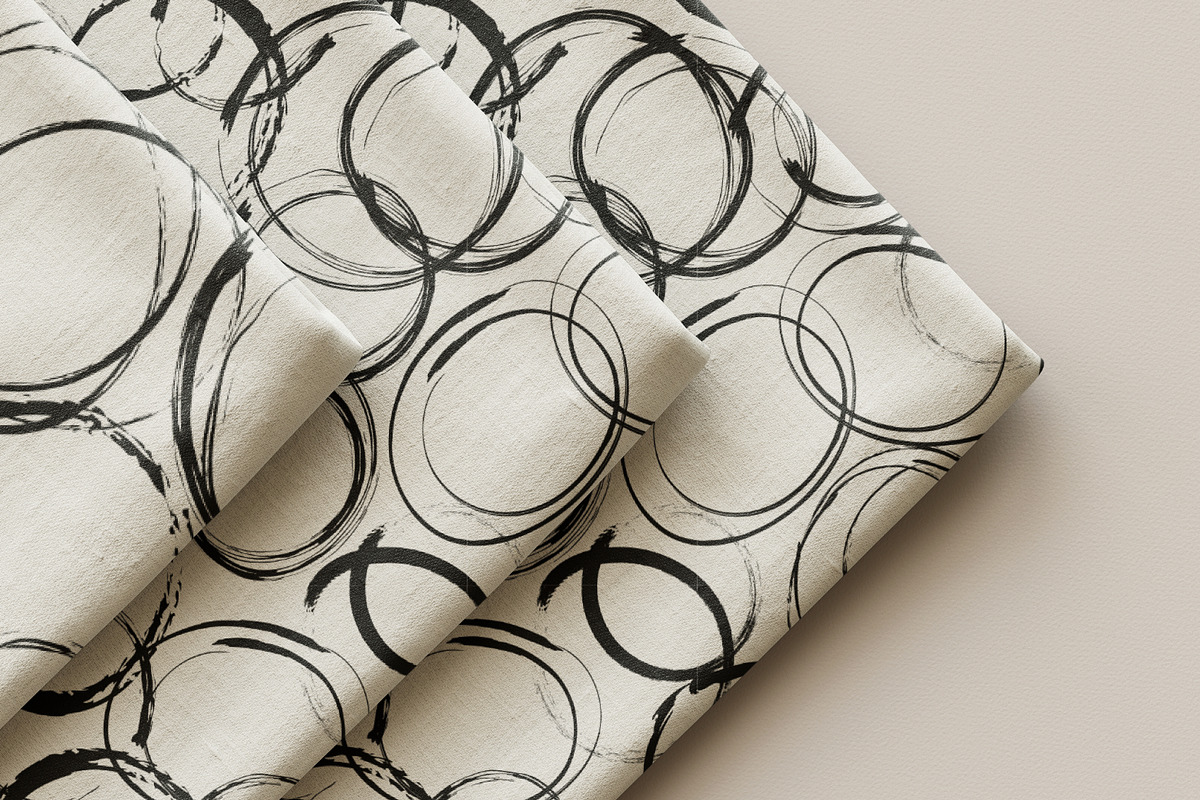 Dark doodle circles dots ink, a Pattern Graphic by Nocito Design (Photo 5 of 5)