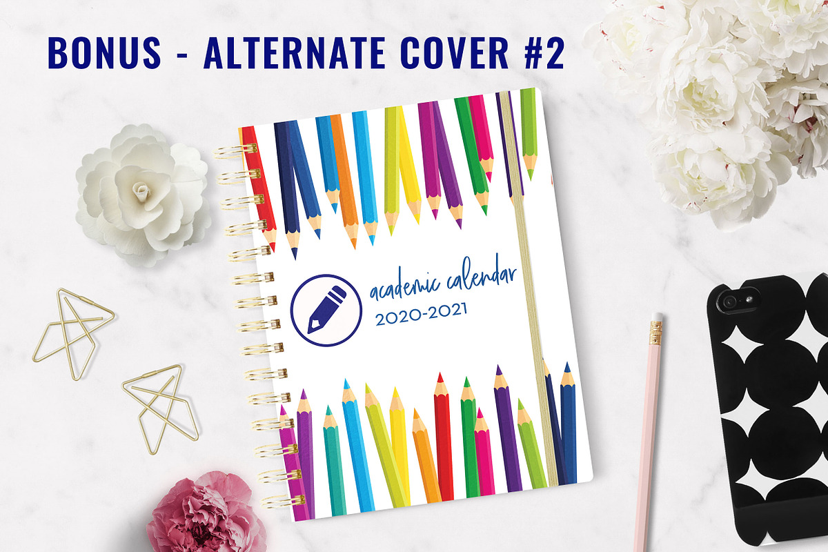 Academic Planner | InDesign Template, a Stationery Template by Planner Templates (Photo 4 of 11)
