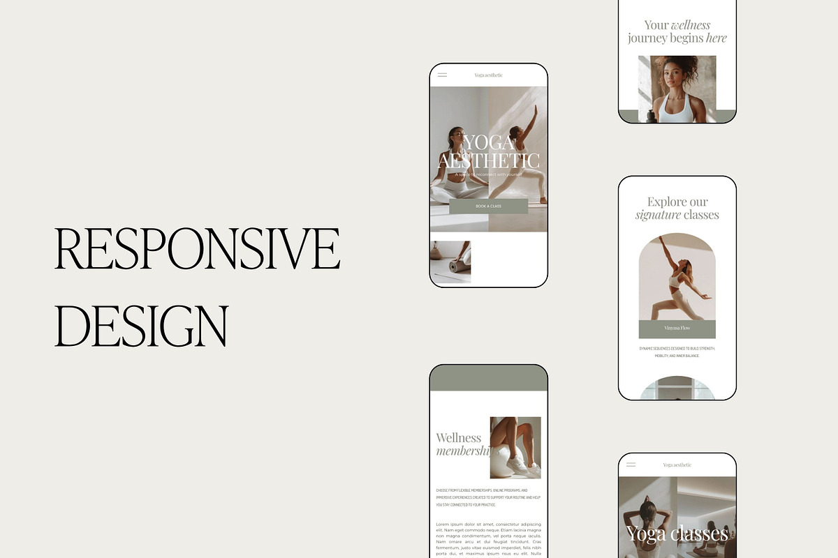 Squarespace Template Yoga, Pilates, a Squarespace Template by Studio Marmotte (Photo 3 of 6)