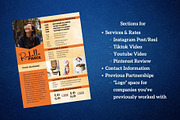 One Page Media Kit in Navy Blue [A], a Templates & Theme by ProductiveandFree (Thumbnail 5 of 11)