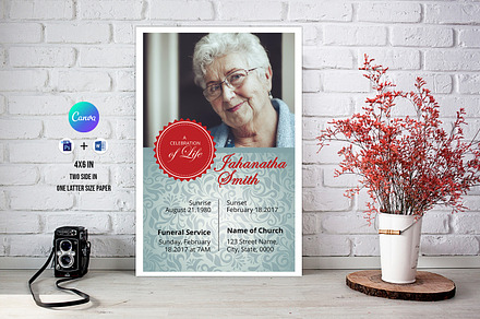 Funeral Prayer Card  - V04, a Business Card Template by retrographix