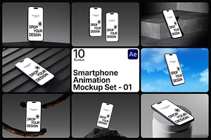 Smartphone Animation Mockup Pack 01