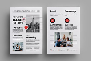Case Study Design Layout, a Stationery Template by MightyDesign