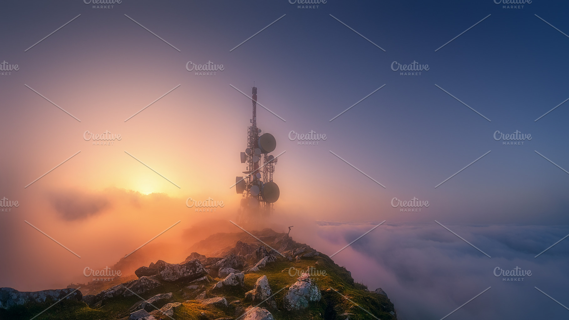 telecommunications tower on Oiz, a Nature Photo by mimadeo