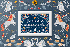 FANTASY ANIMALS AND BIRDS