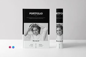 Minimal Portfolio Magazine I Canva, a Brochure Template by PixWork
