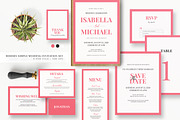Minimal Pink Invitation Set, an Invitation Template by Azka Creative (Thumbnail 1 of 5)