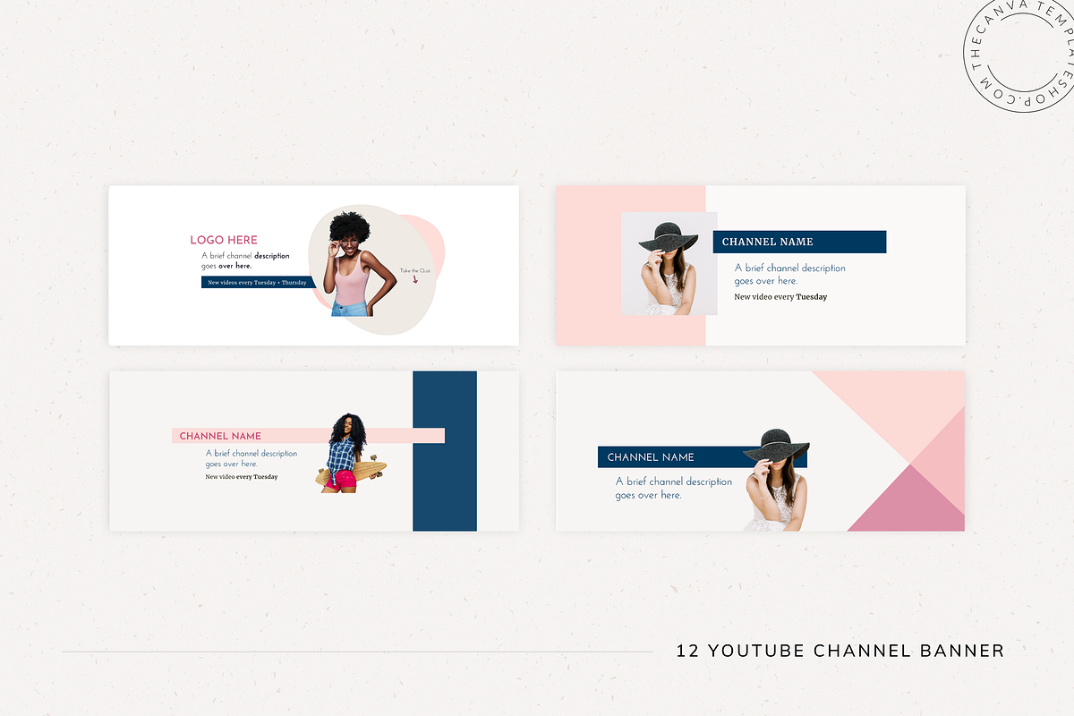 Alyssa YouTube Canva Templates, a Social Media Template by The Canva Template Shop (Photo 4 of 6)