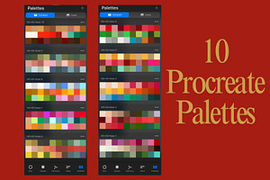 Holiday Procreate Palettes Bundle