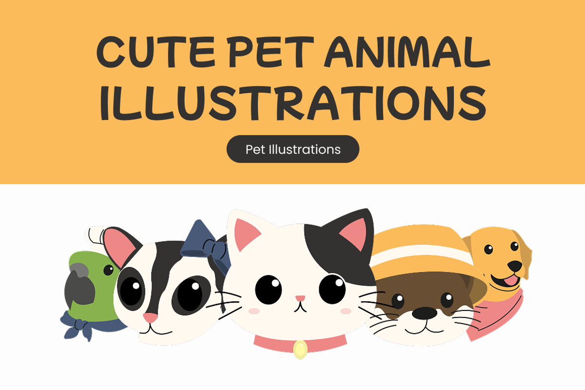 Cute Pet Animal Illustration, an Animal Illustration by Loin Studio (Photo 1 of 3)