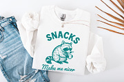 Snacks Make Me Nicer PNG, Raccoon, an Illustration by SharpMarketplace (Thumbnail 4 of 9)