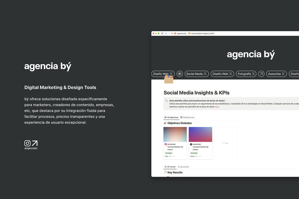 Social Media Insights & KPIs Notion, a Templates & Theme by JoanManso (Photo 6 of 6)