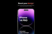 iPhone 14 PRO Animated Video Mockups, an iPhone Mockup by Mocku (Thumbnail 3 of 9)