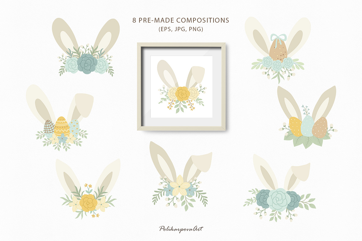 Easter Gnomes clipart & patterns, an Illustration by polikarpovaart (Photo 6 of 9)