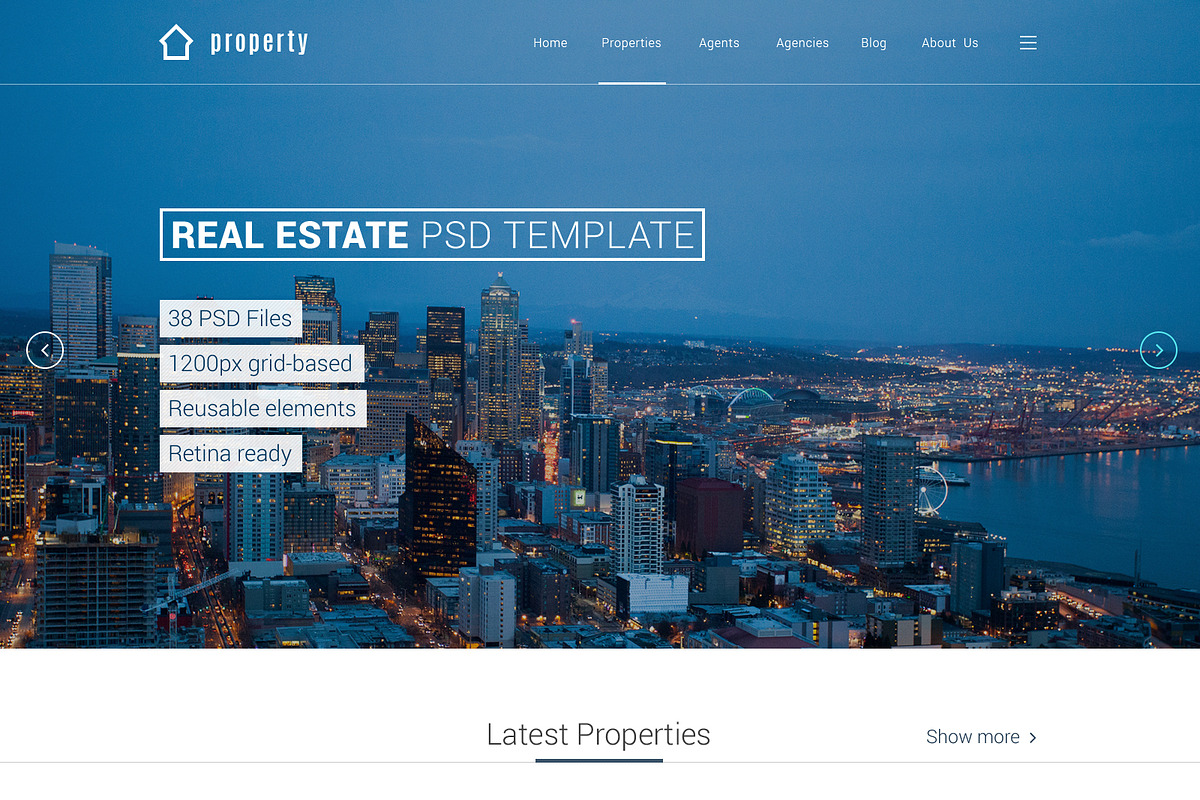 Property Real Estate Psd Template A Websites App Template By