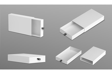 3D set of slide boxes isolated on, an Object Illustration by art PVP - market