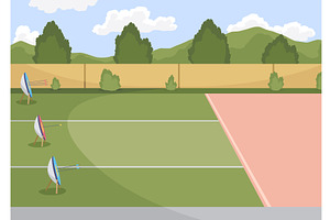 Archery practice or training, an Object Illustration by Things for designers