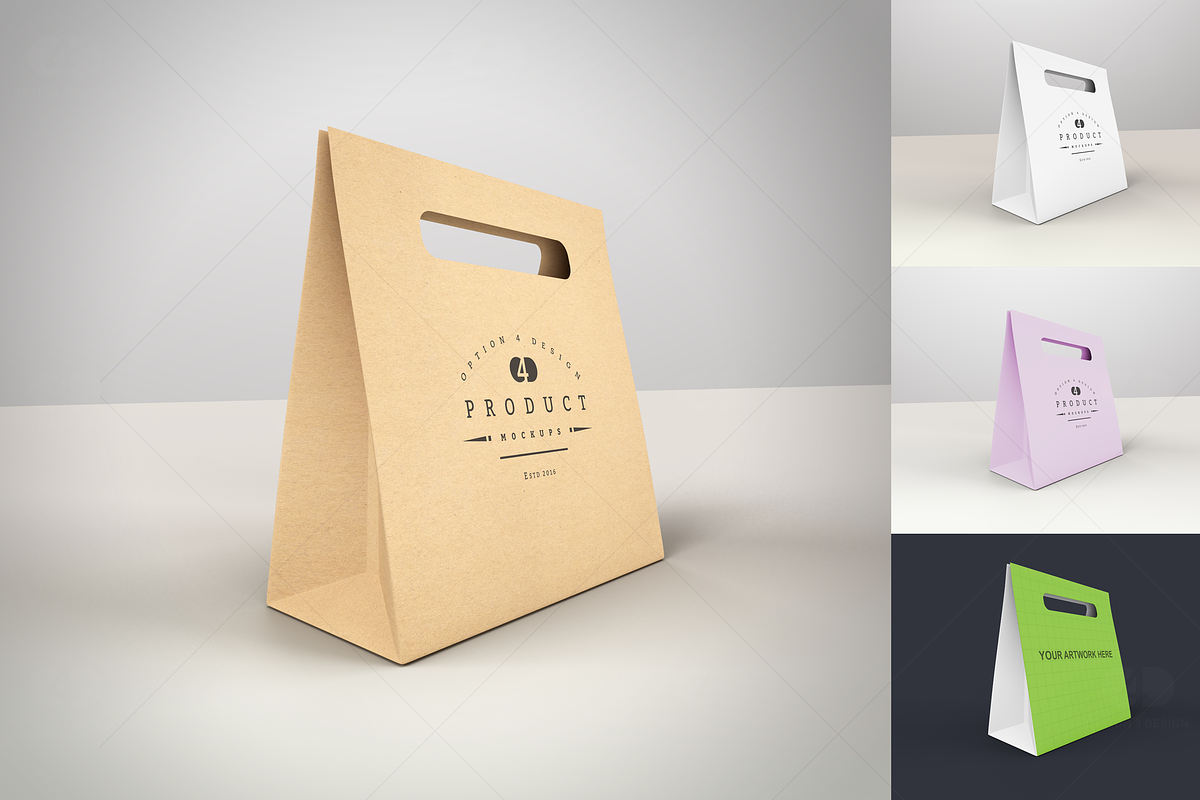 Carrier Bag Product Mockup #02, a Product Mockup by Option 4 Design (Photo 4 of 5)