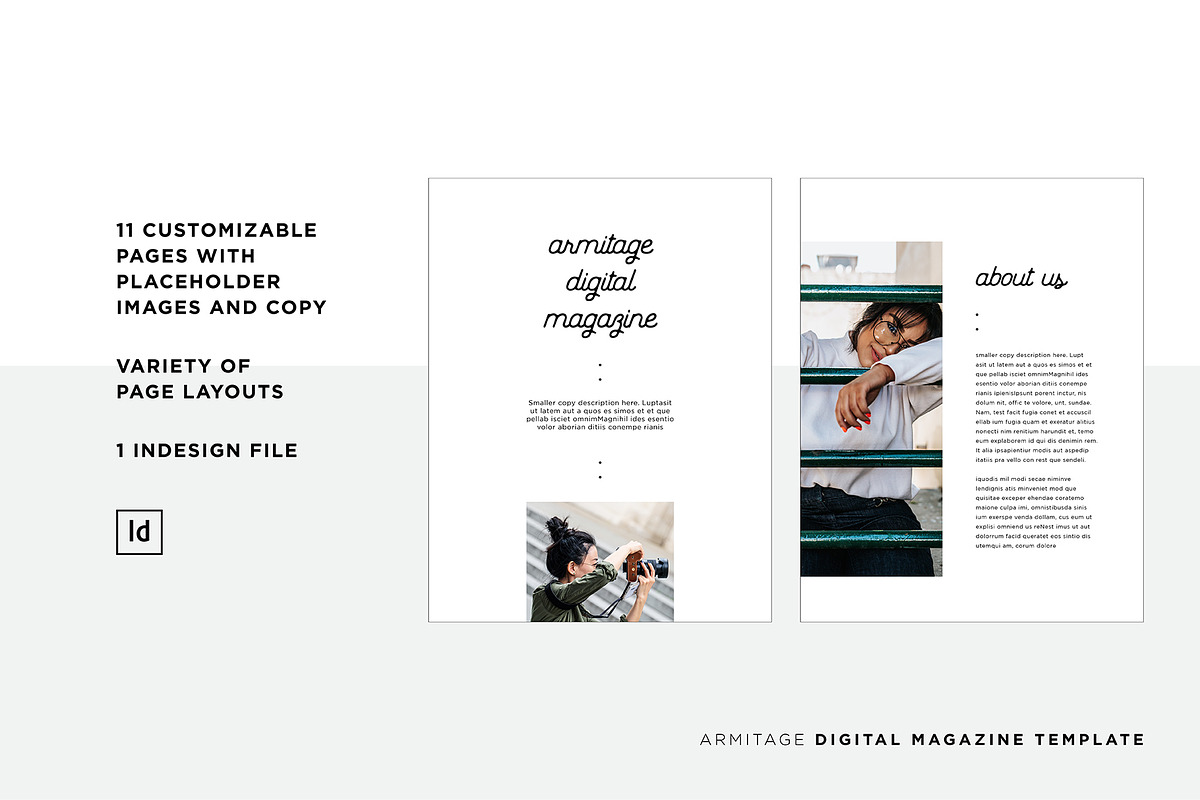 Armitage Digital Magazine Template, a Magazine Template by Christie Evenson (Photo 3 of 9)