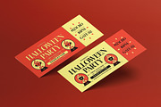 Yellow Gothic Halloween Party Ticket, a Flyer Template by graphicook (Thumbnail 1 of 3)