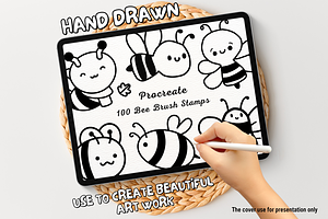 100 Bee Procreate Stamps