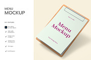 Floating Clipboard Menu Mockup, an Advertising Mockup by graphypix (Thumbnail 2 of 4)
