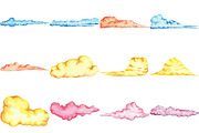 53 Gentle Watercolor Cloud BUNDLE, a Texture Illustration by LilyBoo Clipart (Thumbnail 2 of 6)