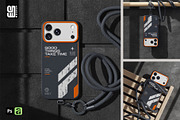 iPhone 18 Case with Cord Mockup, an iPhone Mockup by SD Mockup (Thumbnail 1 of 5)