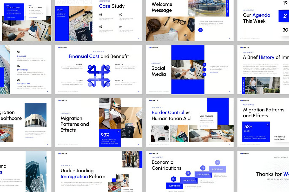 Immigration Powerpoint Templates, a Presentation Template by Fit-tee (Photo 2 of 2)