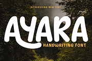 AYARA | Handwritten Display, a Handwritten Font by twinstd (Thumbnail 1 of 10)