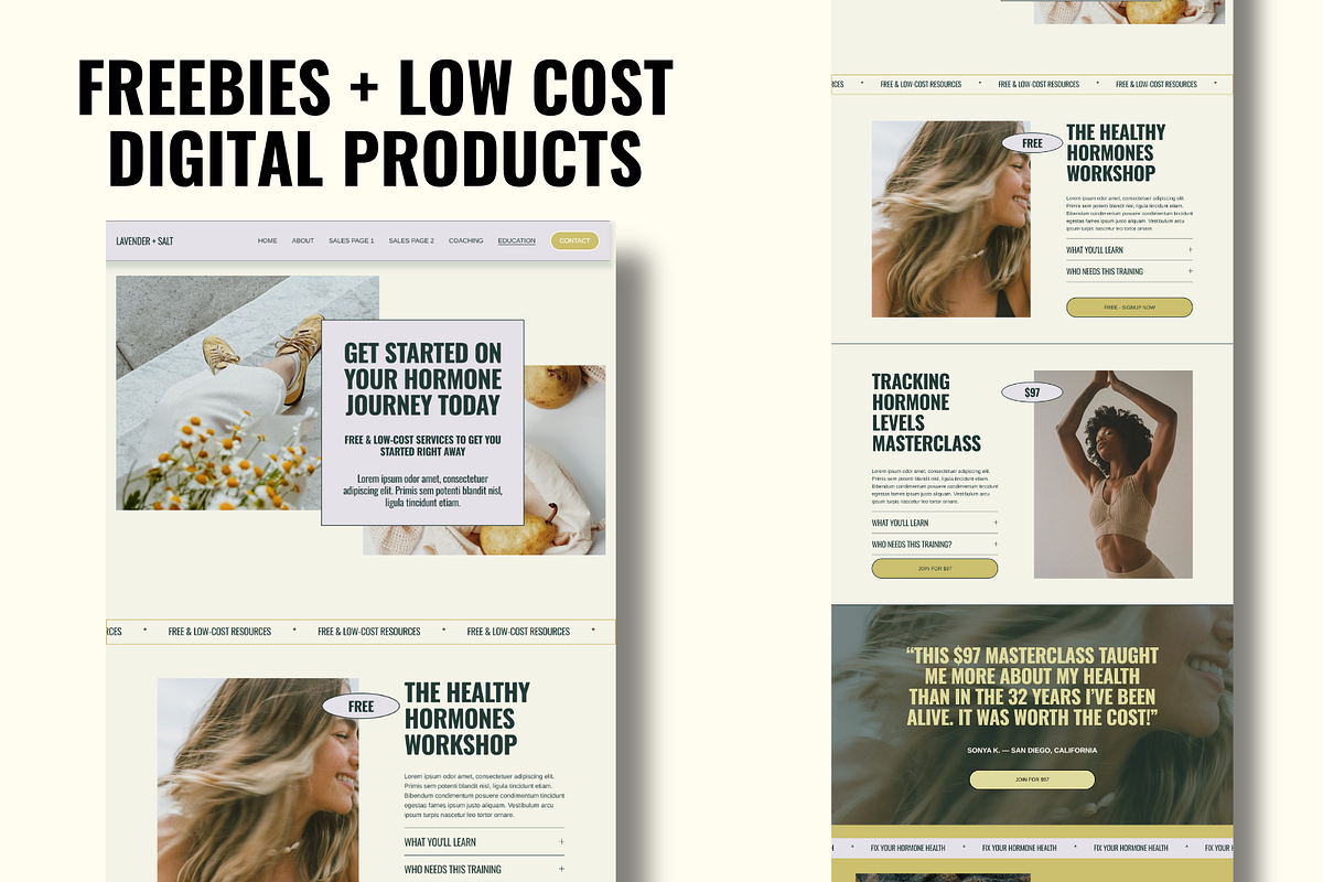 Squarespace Health Coach Website, a Squarespace Template by Solana Creative Co. (Photo 6 of 11)