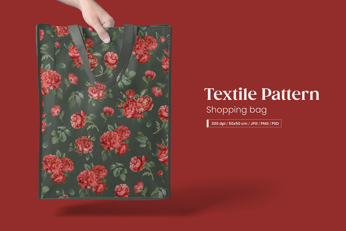 Classic Vintage Roses Pattern, a Pattern Graphic by Yello_illustration (Photo 10 of 16)