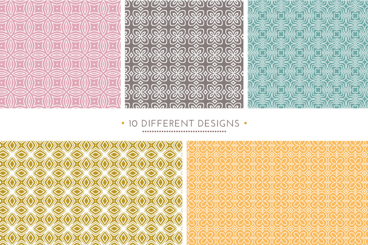 Set of 10 simple patterns Vol. 2 preview 2