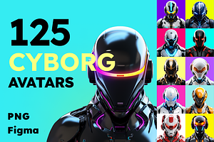 125 Cyborg Avatars Bundle