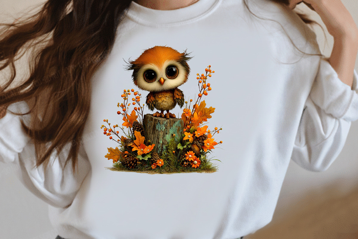 Whimsical Autumn Fall Owl Clipart, a Seasonal Illustration by Designworld (Photo 8 of 10)