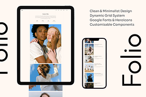 Folio - Minimal Portfolio & Gallery, an UI Kit Template by YoArts