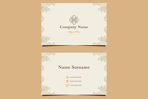 Natural Floral Business card, a Marketing Template by sekitarief